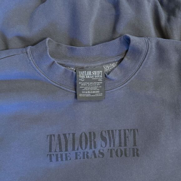 NEW Eras Tour Blue Crewneck Sweatshirt Taylor Swift Merch Crew Neck sz XL - Picture 7 of 8